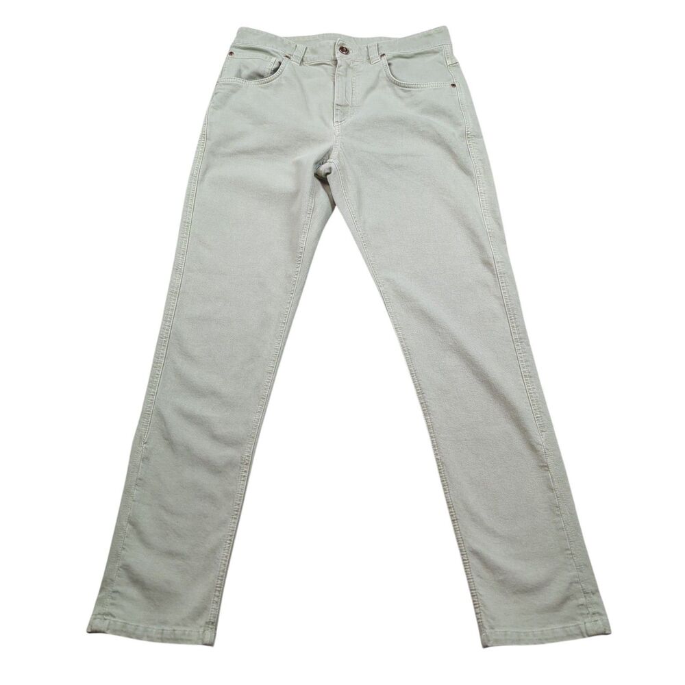Brunello Cucinelli The Straight Leg Jean Mid Rise Jeans Sz I 42 USA 6 F 38 31x29